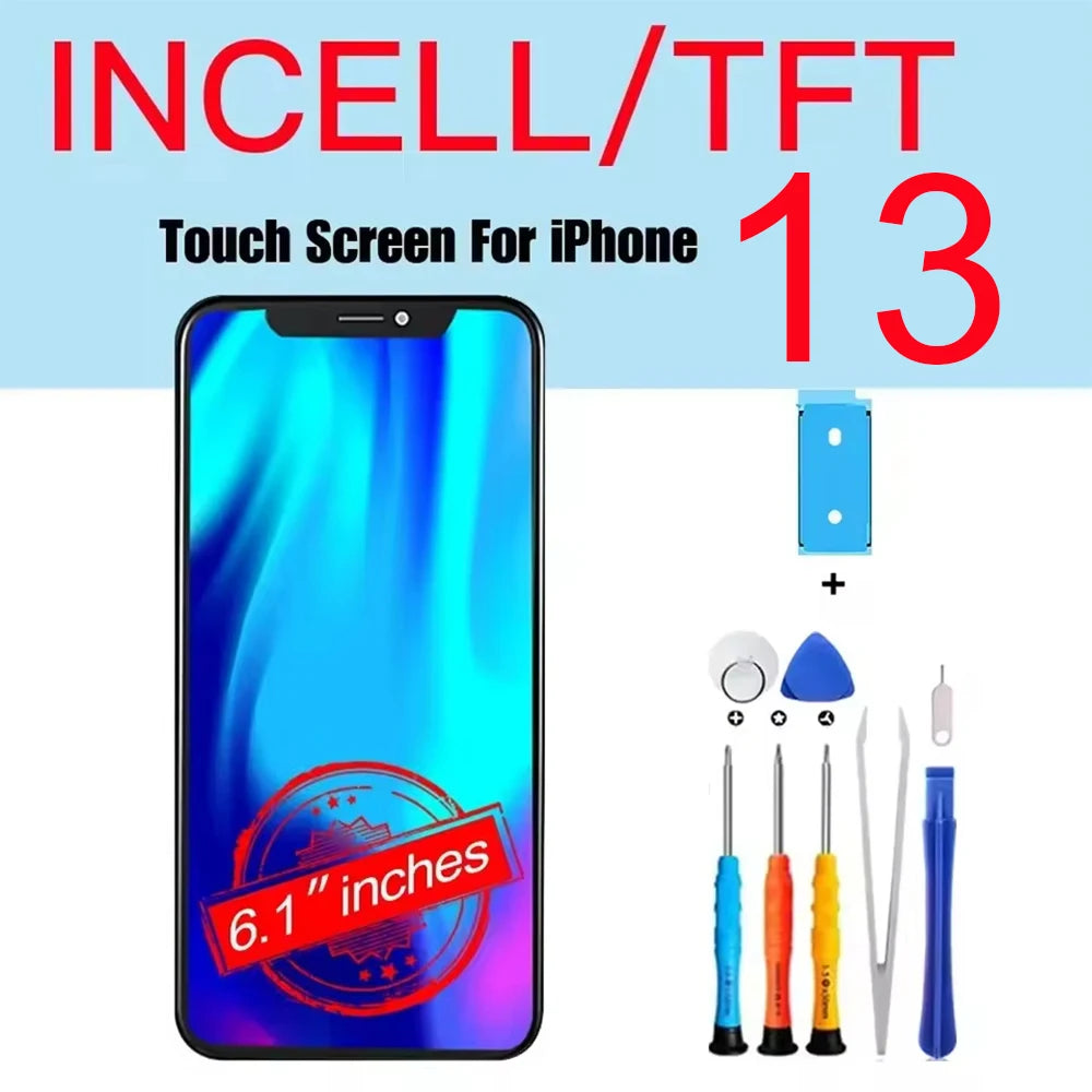 PINZHENG High Quality Screen AMOLED INCELL LCD OLED OEM For iPhone 11 12 13 Mini Pro Max XS XR MAX Display Replacement With Tool