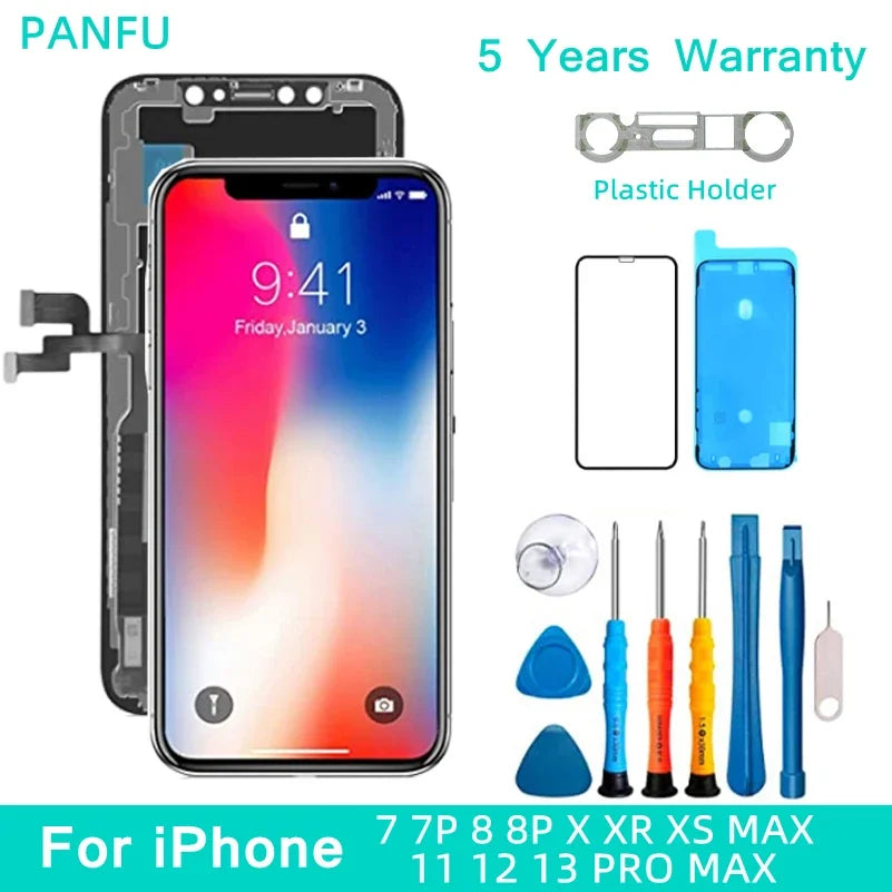 NEW OLED Screen For iPhone X XR XS MAX 11 12 PRO MAX LCD Display For iPhone 7 8 Plus X XS 11 Incell Screen Support 3D Touch True