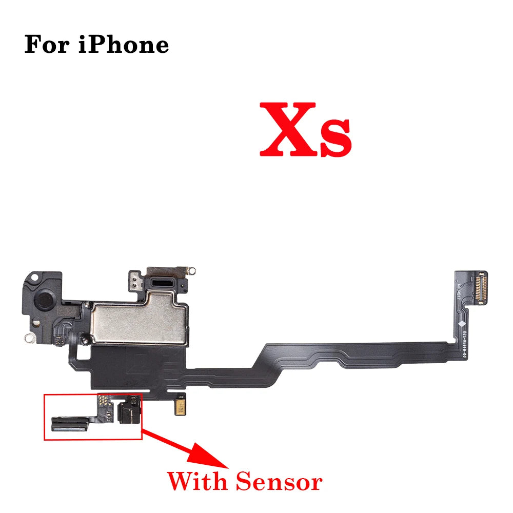 1Pcs Earpiece With Proximity Light Sensor Flex Cable For iPhone X XR XS MAX 11 12 Pro max Mini Ear Speaker Replacement Parts