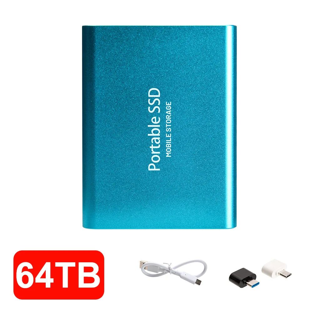 12TB External SSD Portable USB C Solid State Drive Ultra Thin Powerful Performance Game File Storage