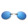 1-2PCS Clip On Nose Glasses Round Rimless Matrix Morpheus Sunglasses Mini Frameless Vintage Men Eyeglasses