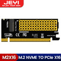 JEYI M.2 NVME to PCIe 4.0 X16 Adapter, M.2 NVMe SSD to PCI-e 4.0 Expansion Card, Supports 2280/60/42/30 Solid State Drives