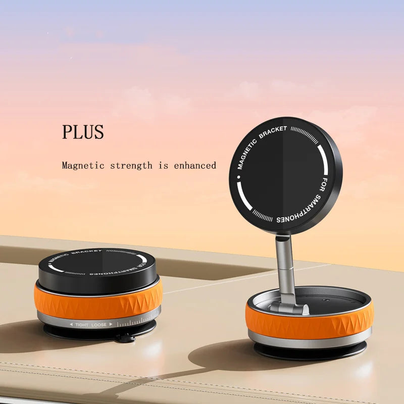 Vacuum Suction Magnetic Car Phone Holder for Glass Surface Easy-install Universal Phone Holder for iPhone Samsung