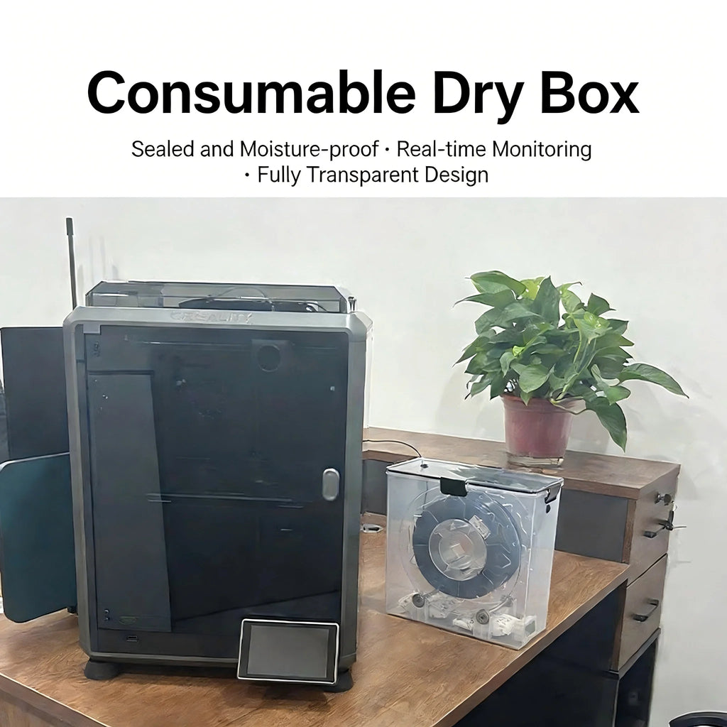 3D Printer Filament Dryer Box Airtight Moisture-Proof Storage with Real-Time Monitoring Tool Parts Holder for 3D Printing