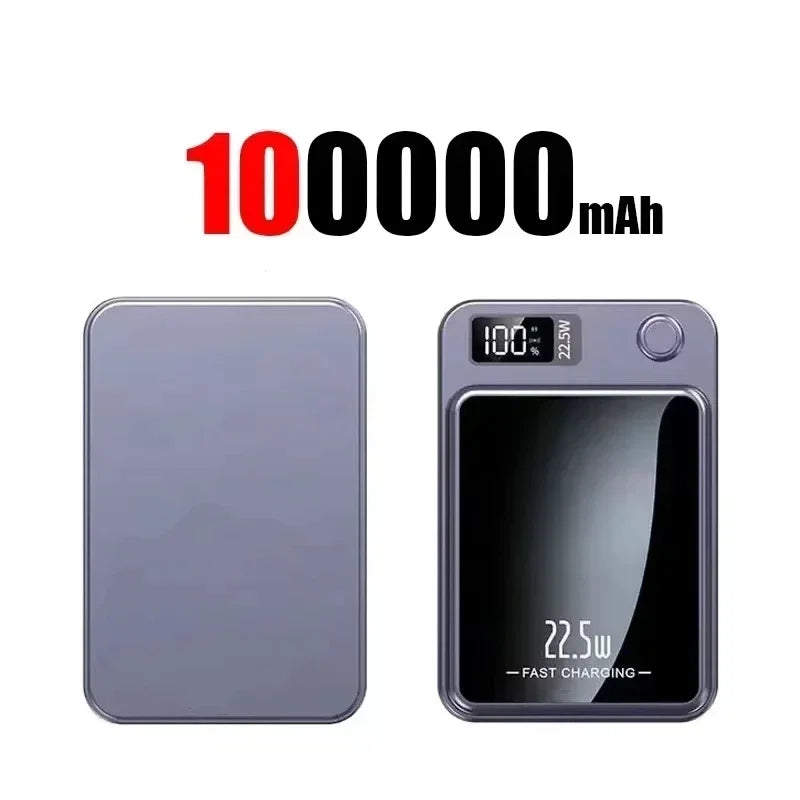 Lenovo Magnetic Wireless Power Bank 500000mAh PD22.5W Large Capacity Fast Charging External Battery For iPhone Huawei Samsung