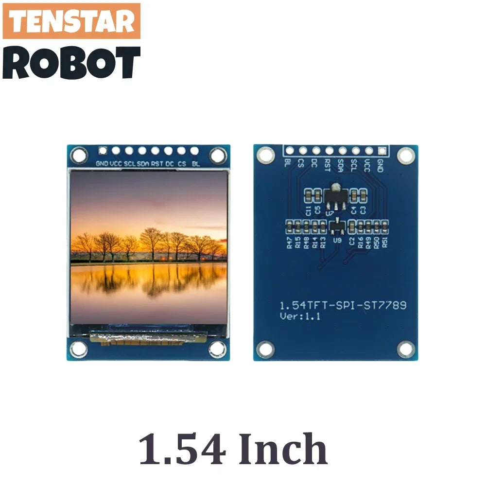 Display Module 1.54 1.69 1.9 Inch All Color Full View HD IPS TFT Screen SPI Interface ST7789 Controller For Arduino