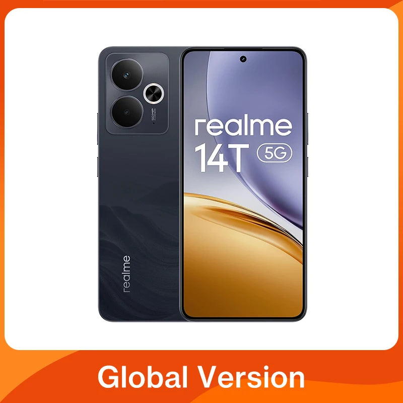 【Brand+】realme 14T 5G Smartphone MediaTek Dimensity 6300 6.67“ OLED Display 6000mAh Battery Next AI IP69 Water Resistant