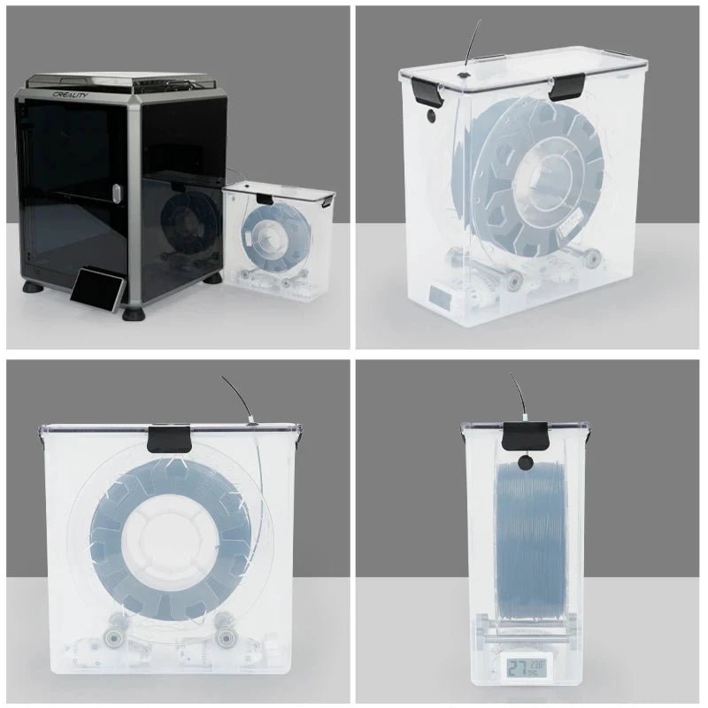 3D Printer Filament Dryer Box Airtight Moisture-Proof Storage with Real-Time Monitoring Tool Parts Holder for 3D Printing