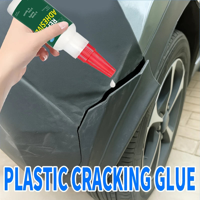 Heavy-Duty Car Bumper Plastic Adhesive - Structural Repair Adhesive for Cracks, Chips, and Impact Damage - No Welding Required, Suitable for Bumpers, Mirror Bases, Exterior Plastic Repair - Recommended by Auto Detailing Techn
