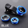 Universal 3 in 1 Fish Eye Lens Wide Angle Micro Phone Fisheye Lens Zoom Camera Kits With Phone Clips For iPhone Samsung Xiaomi
