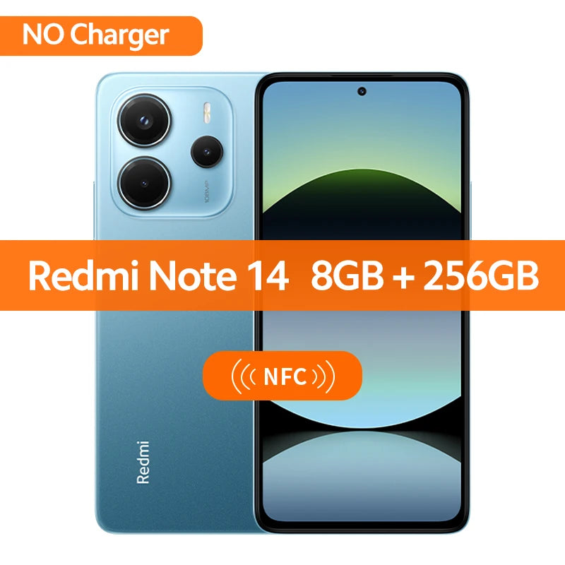 【World Premiere】Global Version Xiaomi Redmi Note 14 MediaTek Helio G99-Ultra 108MP AI Camera 5500mAh 6.67" AMOLED 120Hz Displa