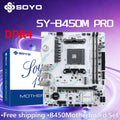 SOYO AMD B450M Game Motherboard DDR4 Memory AM4 Ryzen M.2 NVME Desktop Computer components CPU PCIE3.0X16 SATA3.0 8PIN HDMI VGA