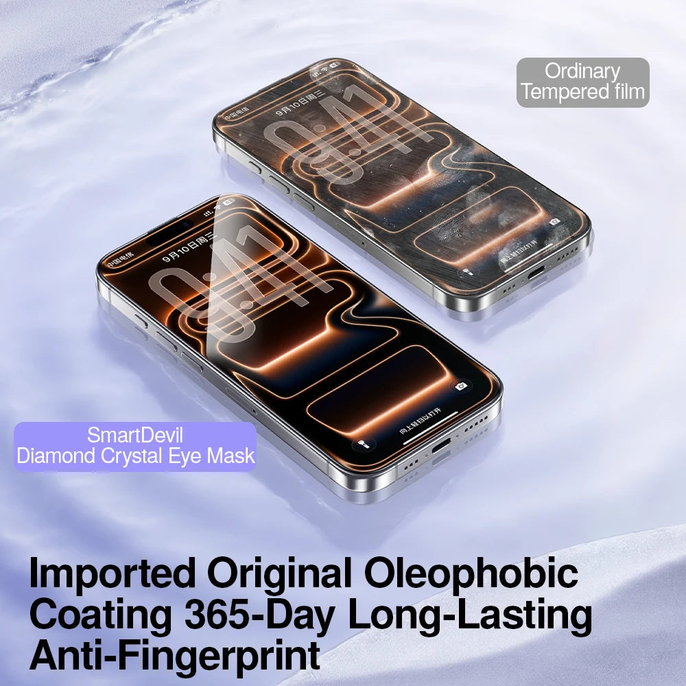 SmartDevil Anti-blue Light Temperd Glass Film for iPhone 17 Pro max iPhone Air Borderless Screen Protector for iPhone 17