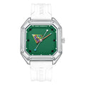 Mark Fairwhale 5047 Men Quartz Watch Square Case Luminous Billiards Dial Wristwatch Rubber Strap Watches for Men