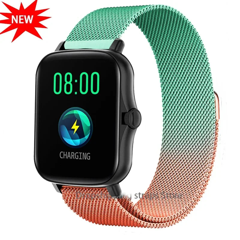 20mm strap For Amazfit GTS 4/3/2e/Mini/stratos 3/2 Metal Magnetic loop 22mm watch Bracelet Amazfit Gtr 4/3/pro/2e/bip-u-s-lite