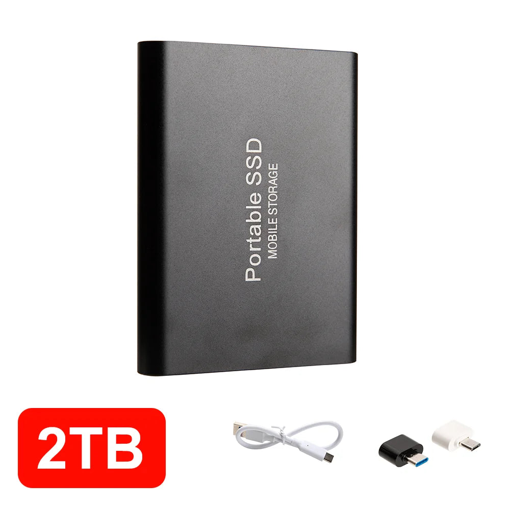 12TB External SSD Portable USB C Solid State Drive Ultra Thin Powerful Performance Game File Storage