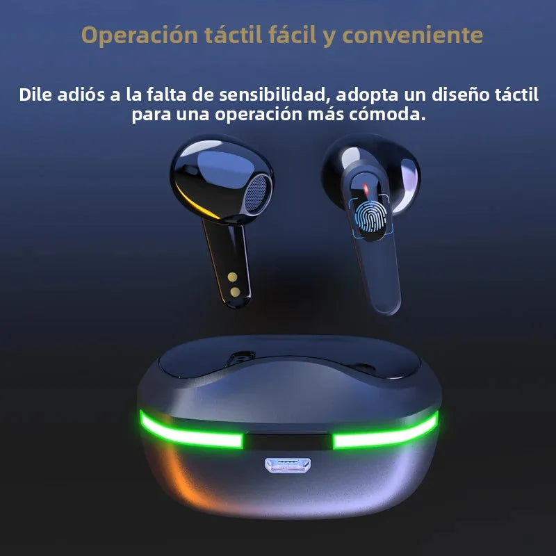 HOMEFISH Pro60 Binaural Wireless TWS Wireless Bluetooth Headset Mini Sports Bluetooth Headset NoiseCancelling Gaming Headset
