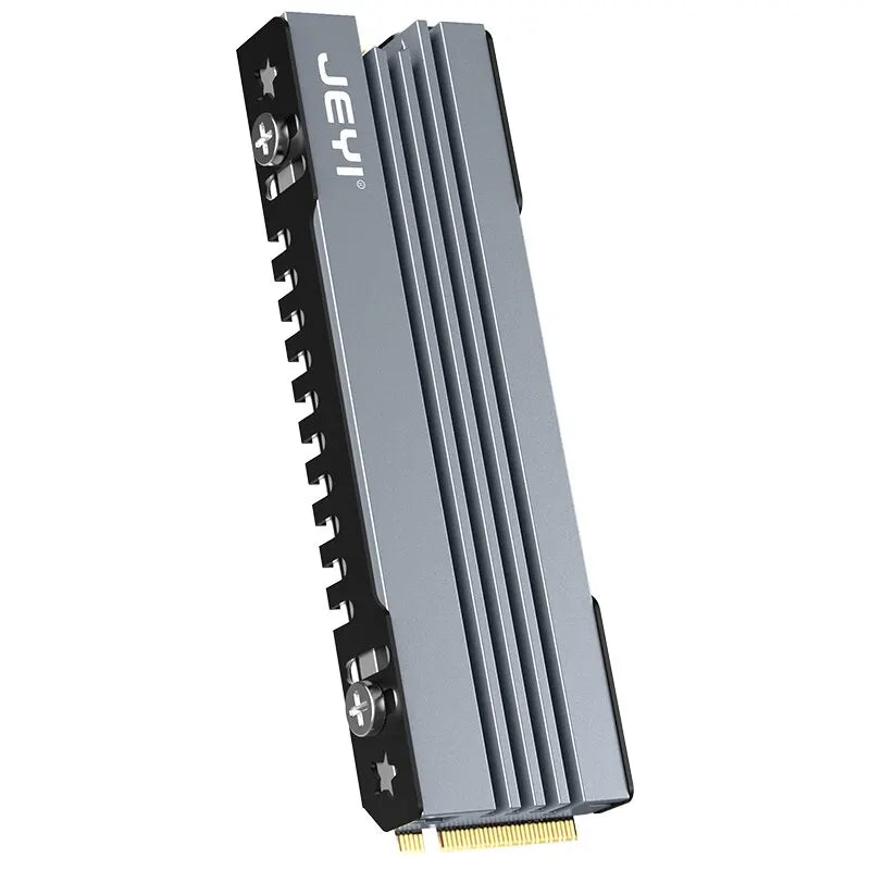 JEYI M.2 SSD Heatsink, 2280 NVME NGFF SSD Cooling Full Aluminum Cooler Radiator with Thermal Silicone Pad for Motherboard / PS5