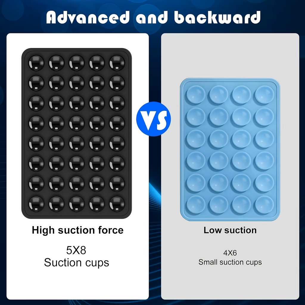 2pcs Double-Sided Silicone Suction Cup Phone Stand for Iphone Android Adjustable Angle for Makeup Fitness Yoga Binge-Watching
