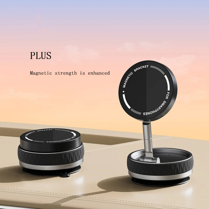 Vacuum Suction Magnetic Car Phone Holder for Glass Surface Easy-install Universal Phone Holder for iPhone Samsung