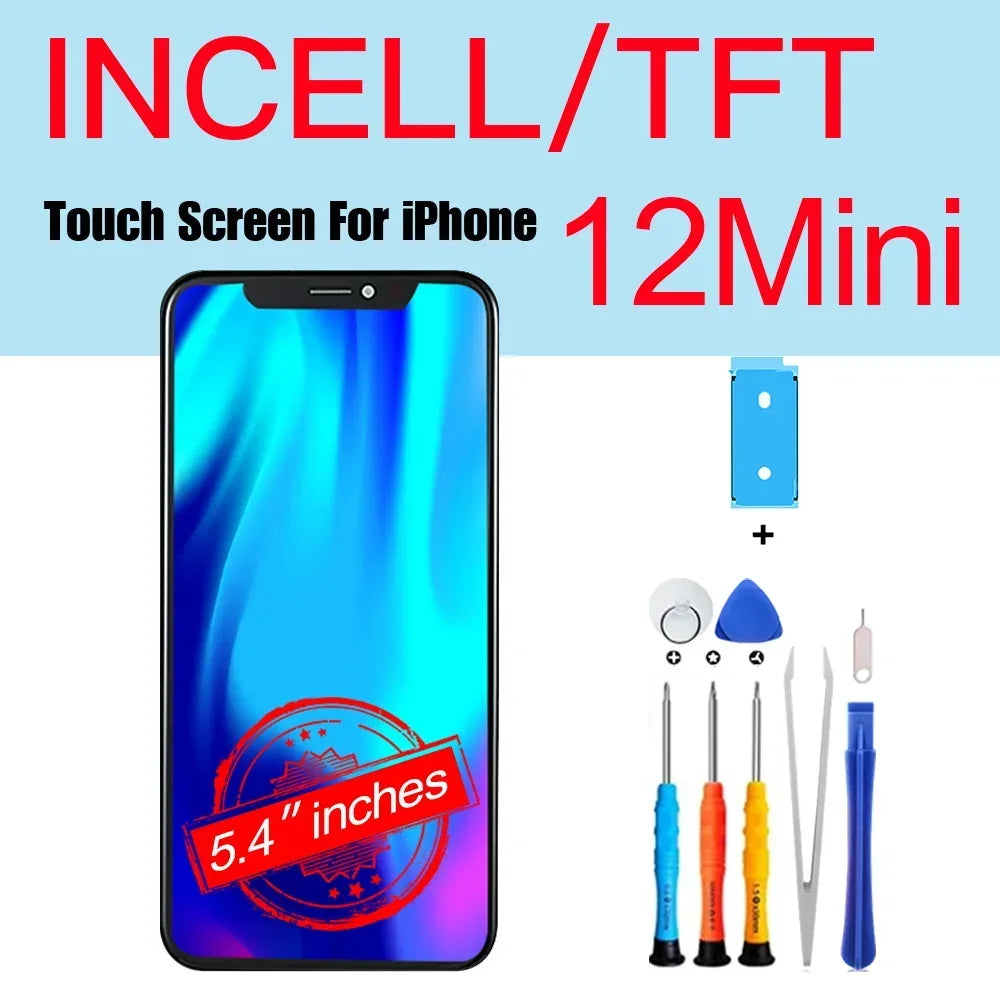 PINZHENG High Quality Screen AMOLED INCELL LCD OLED OEM For iPhone 11 12 13 Mini Pro Max XS XR MAX Display Replacement With Tool