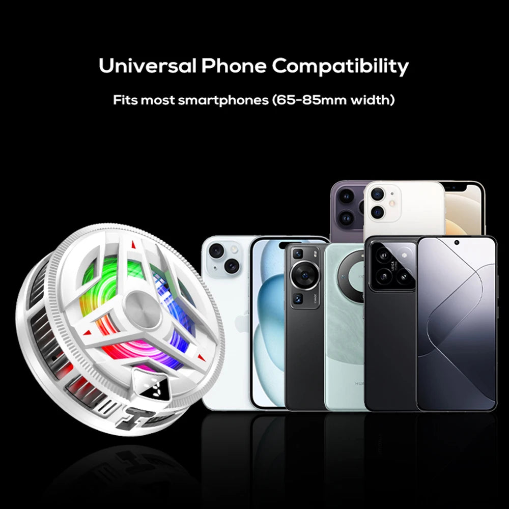 Elough FC68 Mobile Phone Ice Cooler Magnetic Cooling Fan Case Radiator For PUBG Gaming Back Clip Cool Heat Sink For Smartphones