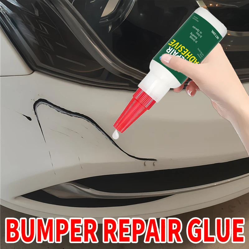 Heavy-Duty Car Bumper Plastic Adhesive - Structural Repair Adhesive for Cracks, Chips, and Impact Damage - No Welding Required, Suitable for Bumpers, Mirror Bases, Exterior Plastic Repair - Recommended by Auto Detailing Techn