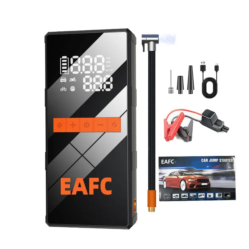 New 150PSI Air Pump Car Battery Emergency Boosters 1200A Car Jump Starter Power Bank Portable Starting Device Car Starter