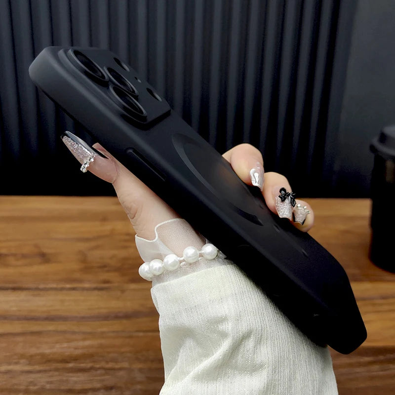 Soft TPU Case For iPhone 17 16 15 14 13 12 11 Pro Max 15Pro 14Pro 13Pro iPhone15 iPhone14 ProMax Magsafe Mag Safe Charge Covers