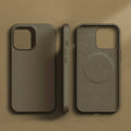 Original Leather Wireless Charging Animation Cases for iPhone 16 15 14 13 Pro Max Magsafe Phone Case Magnetic Cover Accessories