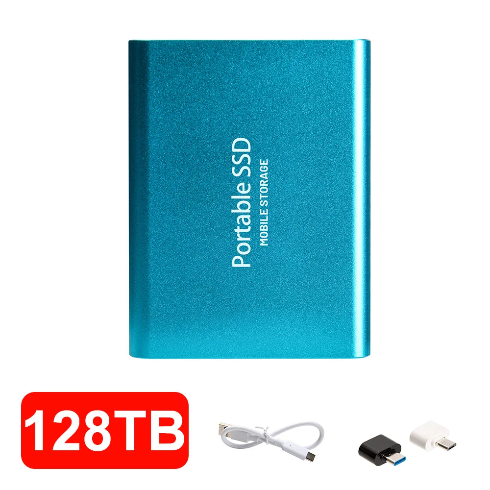 12TB External SSD Portable USB C Solid State Drive Ultra Thin Powerful Performance Game File Storage