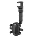 Rear View Mirror Car Phone Holder,360° Rotatable and Retractable mobile support, Fit All iPhone Android Mobile Phone & Most Car