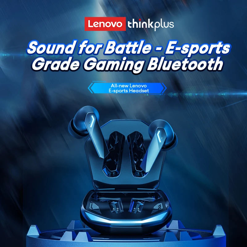 Lenovo GM2 Pro Bluetooth 5.3 Earphones Sports Headset Wireless In-Ear Gaming Low Latency Dual Mode Music Headphones New