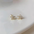 Five-Pointed Star Zircon Earrings S925 Sterling Silver Elegant Trendy Women's Accessories Gift for All Occasions