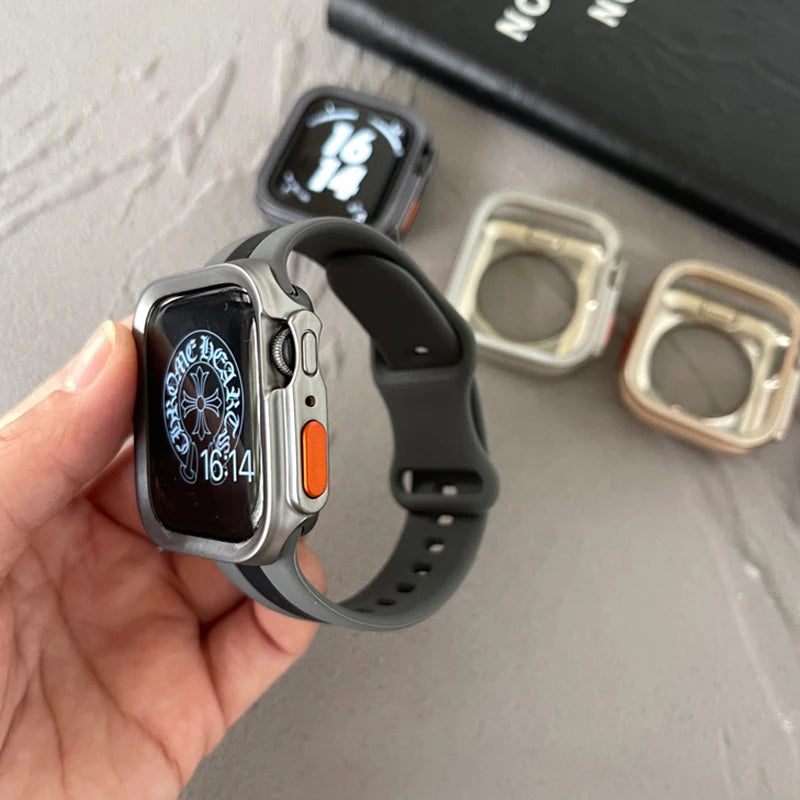 Soft TPU Cover for Apple Watch 10 9 8 Case 46mm 42mm 45mm 41mm 44/40mm Ultra Protector iWatch series 7 se 6 5 Bumper Accessories
