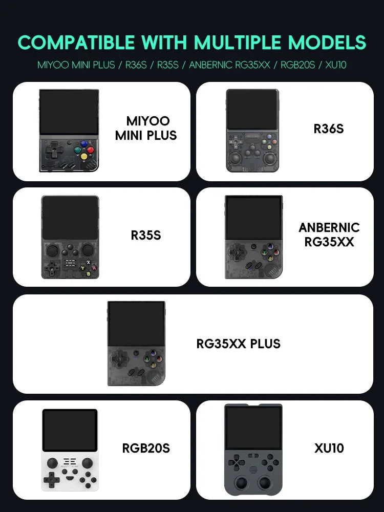 DATA FROG EVA Protective Case For R36S / R35S / RG35XX / Miyoo Mini Plus Retro Handheld Console Storage Bag Shockproof Carrying