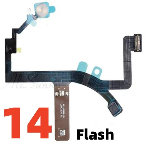 1pcs LED Flash Light Sensor Flex Cable For iPhone 12 14 Plus 13 Pro Max 11 Proximity Distance Ambient Parts
