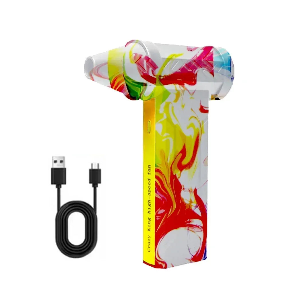 800,000RPM Air Blower Electric Turbo Violent Fan Brushless Motor High-Speed Turbo Fan USB Rechargeable Powerful Air Dust Blower