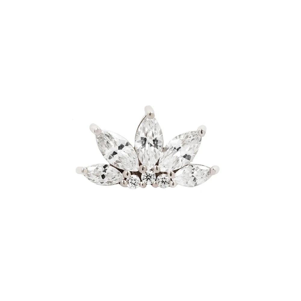 Aide 1pc 925 Sterling Silver Mini Zircon Thick Flat Screw Back Drop Earrings For Women K Gold Piercing Stud Earrings Jewelry