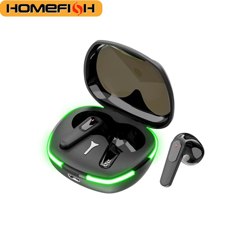 HOMEFISH Pro60 Binaural Wireless TWS Wireless Bluetooth Headset Mini Sports Bluetooth Headset NoiseCancelling Gaming Headset