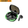 HOMEFISH Pro60 Binaural Wireless TWS Wireless Bluetooth Headset Mini Sports Bluetooth Headset NoiseCancelling Gaming Headset