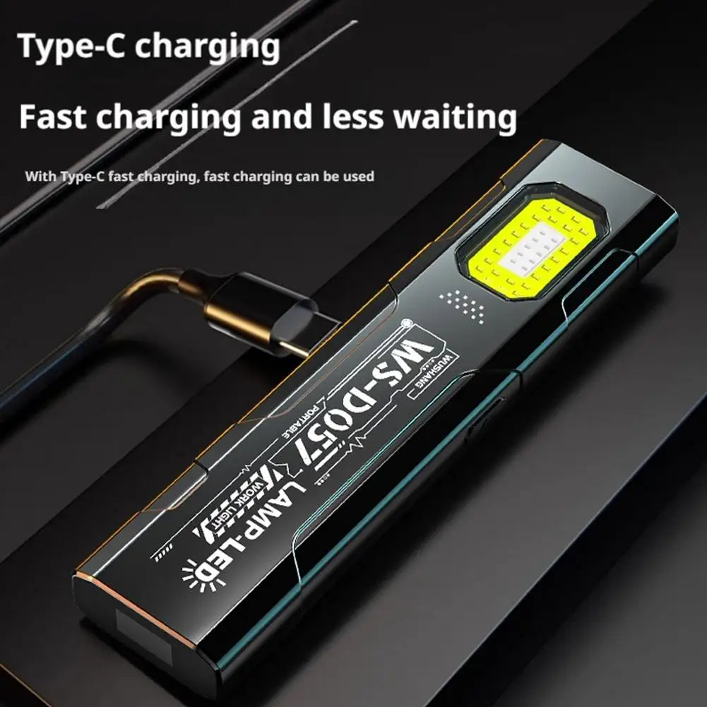 Outdoor LED Flashlight 550Lm Portable Mini Torch Light Pocket Lantern Flood Work Light with 5 Modes