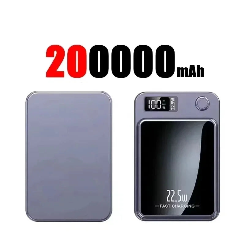 Lenovo Magnetic Wireless Power Bank 500000mAh PD22.5W Large Capacity Fast Charging External Battery For iPhone Huawei Samsung
