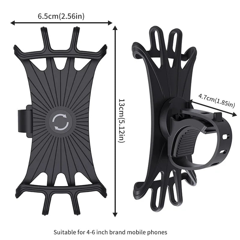 Universal Baby Stroller Phone Holder 360 Rotatable Mobile Phone Rack for Baby Pram Cart Compatible with iPhone GPS Devices