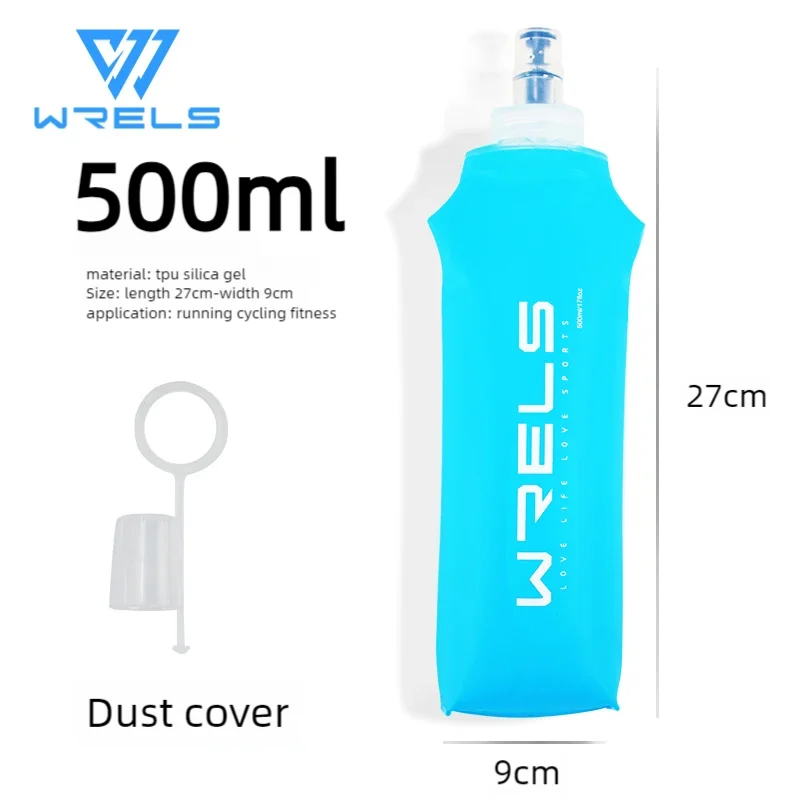 Cycling Sports Water Bottle Leak Proof Durable Soft Flask High Flow BPA Free Portable TPU Folding Water Cup Outdoor Running