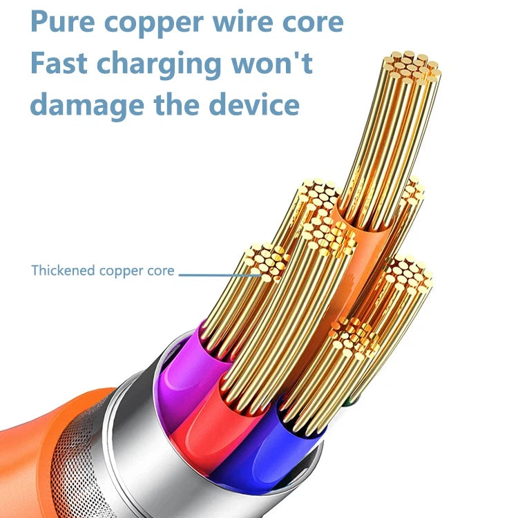 New 120w 6A Super Fast Charge PD Type C Liquid Silicone Cable Quick Charge 1M 1.5M 2M Usb Cable Usb C to C Charger Cable