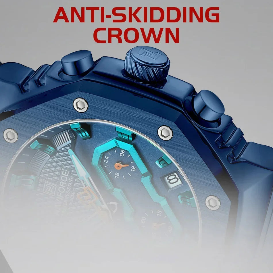 Top Brand NAVIFORCE Women Watches Waterproof Luxury Luminous Lover Clock Sport Chronograph Quatz Wristwatches Relogio Feminino