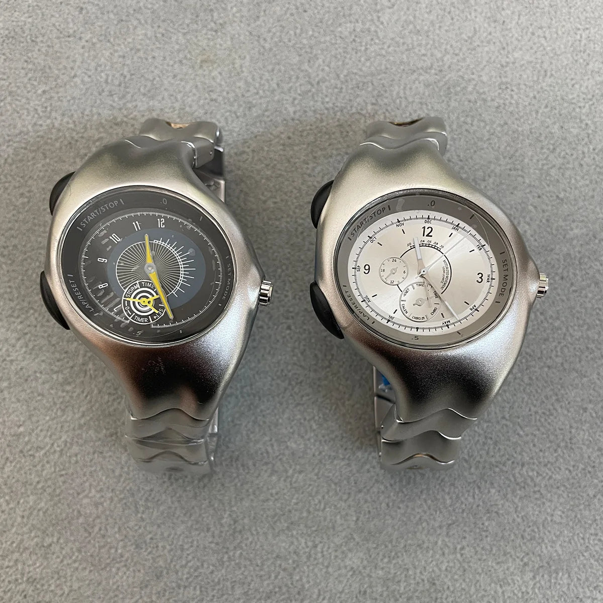 Alien Twist Original Watch Distorted Y2K Watch Fashion Trendy Retro Watch Premium ins Sports Niche Personality Design Men Quartz