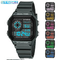 SYNOKE Digital Watches Men Sports Luminous Multifunction Waterproof Women Wristwatch Outdoor and Running Student Seven Lights