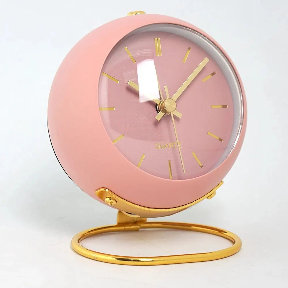 Nordic Creative Electronic Desk Clock, Minimalist Children's Alarm Clock, New Desktop Bedside Student Silent Luminous Pointer